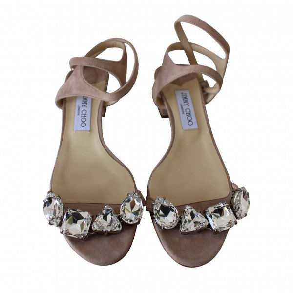 Jimmy Choo Jimmy Choo Embellished Flat Sandals