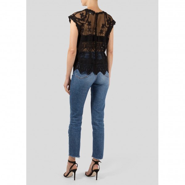 Zadig & Voltaire Lace Embroidered Top