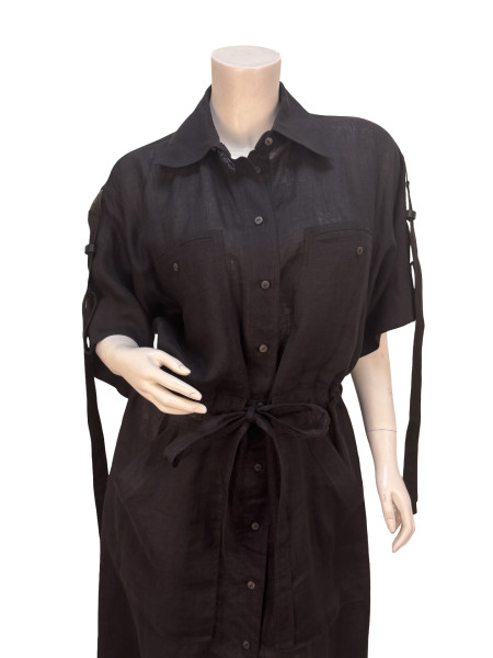Loewe Paula's Ibiza Workwear Button Up Linen Dress