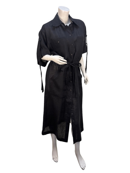 Loewe Paula's Ibiza Workwear Button Up Linen Dress