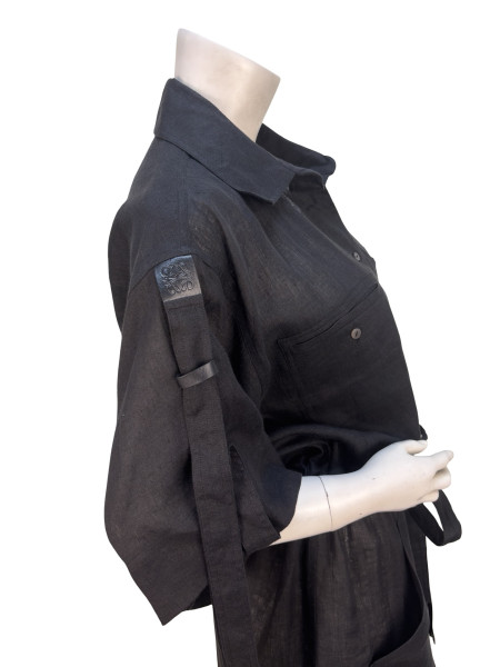 Loewe Paula's Ibiza Workwear Button Up Linen Dress