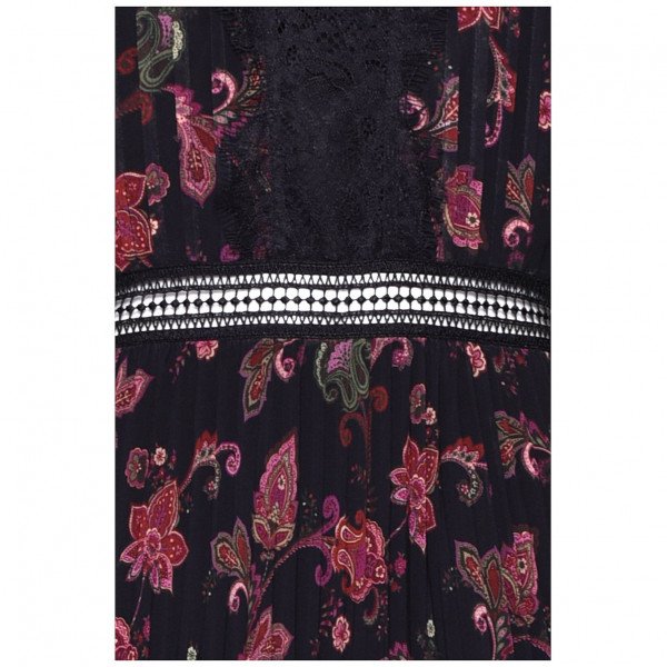 True Decadence Winter Paisley & Lace Maxi Dress