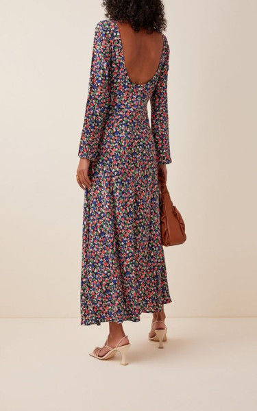 Rixo Mimi Smudge print dress