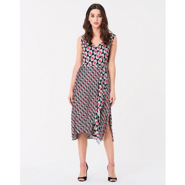 Diane von Furstenberg Tenley Georgette-Blend Faux-Wrap Dress