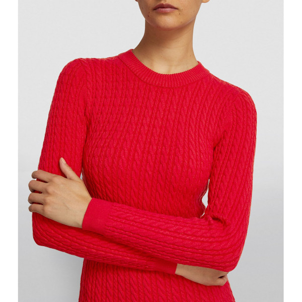 Alice + Olivia Yuna Cable-Knit Mini Dress