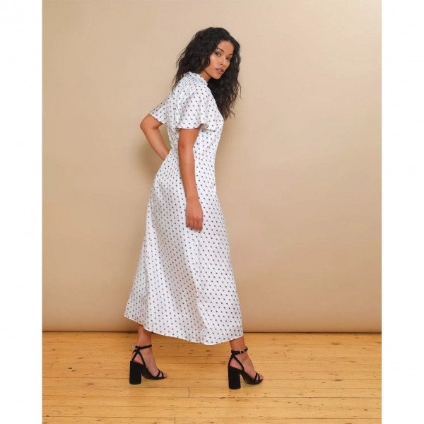 Lisou Mila Red Star Print Midi Dress