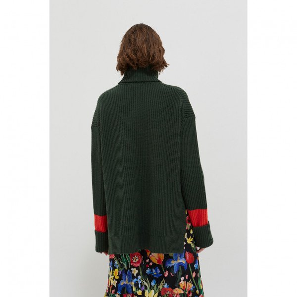 Chinti and Parker Rib Merino Wool Rollneck Sweater