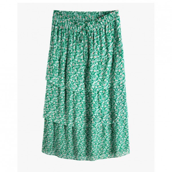 Hush Hallie Layered Skirt In Leafy Floral