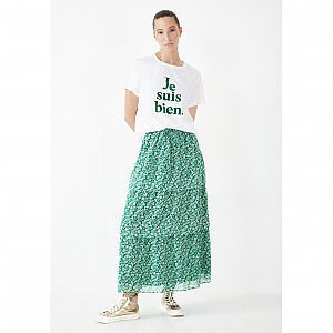 Hallie abstract sale floral midi skirt