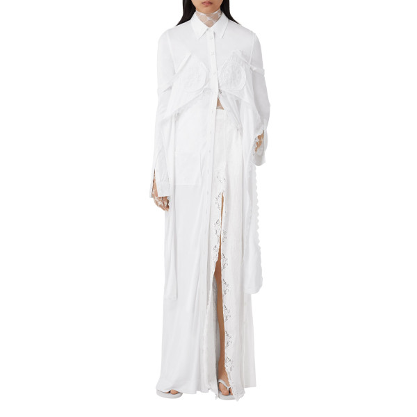 Burberry Viscose Jersey Reconstructed Shirt Dress