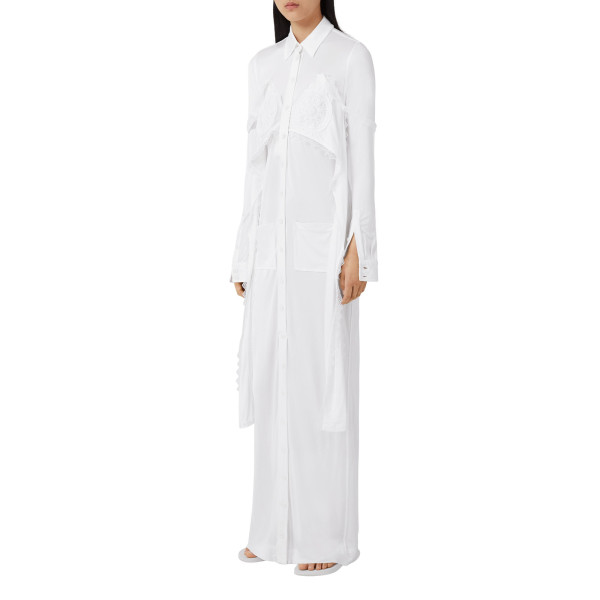 Burberry Viscose Jersey Reconstructed Shirt Dress