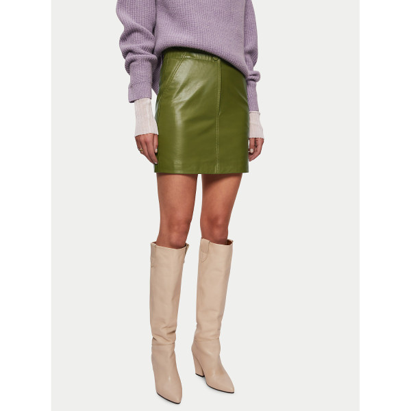 Rent Buy Jigsaw Leather Mini Skirt MY WARDROBE HQ