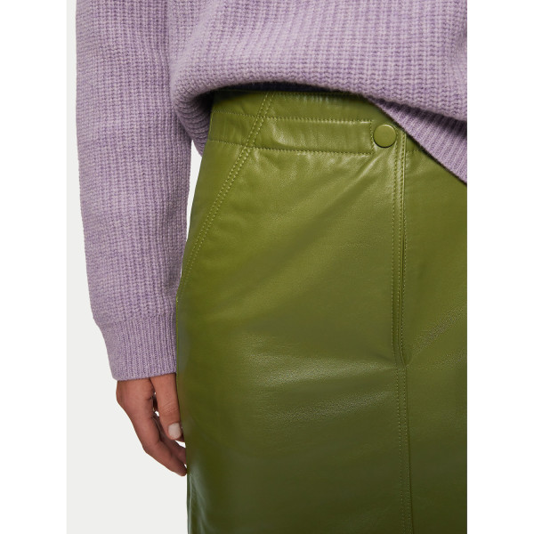 Jigsaw Leather Mini Skirt