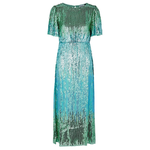 Rent Buy Rixo Venus Sequin Midi Dress MY WARDROBE HQ