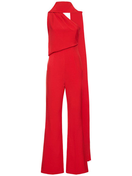 Roland Mouret Asymmetric crepe jumpsuit