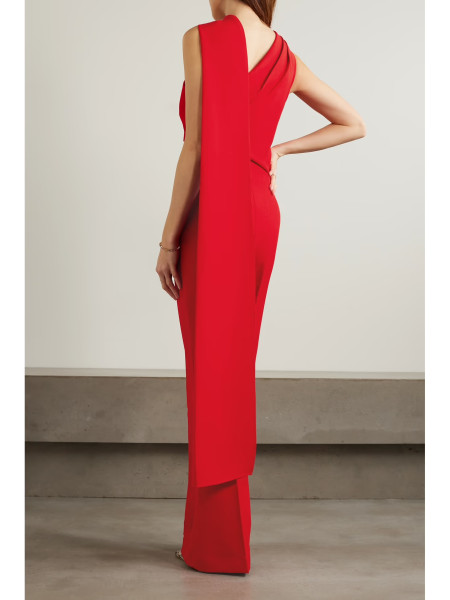 Roland Mouret Asymmetric crepe jumpsuit