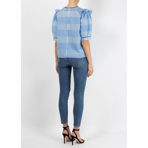 Ganni Ruffle Top