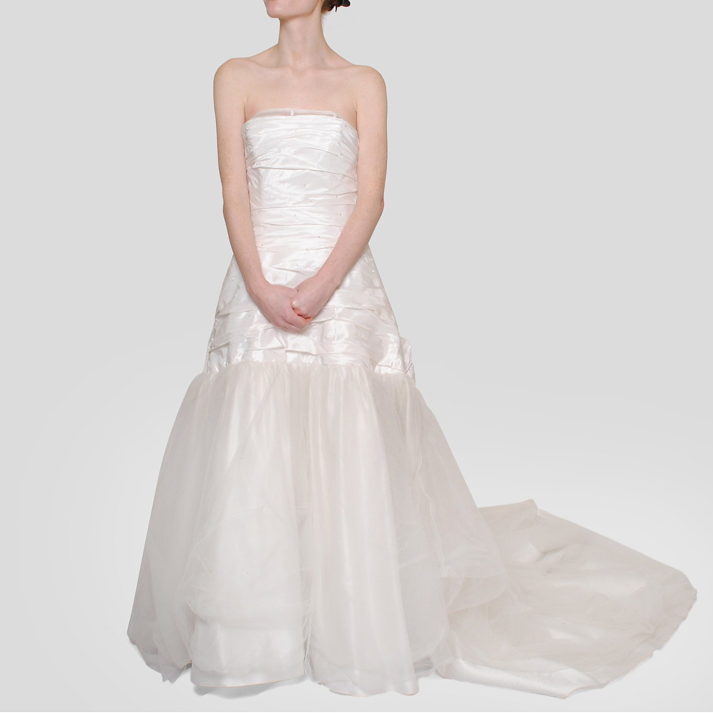 Rena Zhang Strapless Tulle Dress