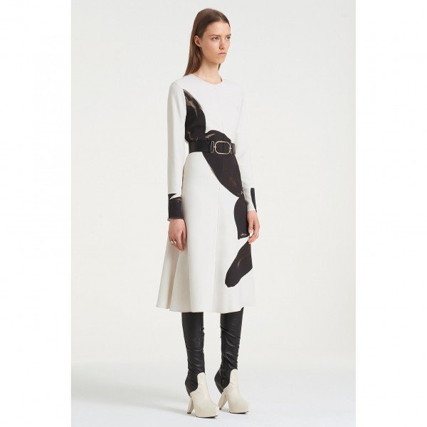 PORTS 1961 Long Sleeve Printed Dress