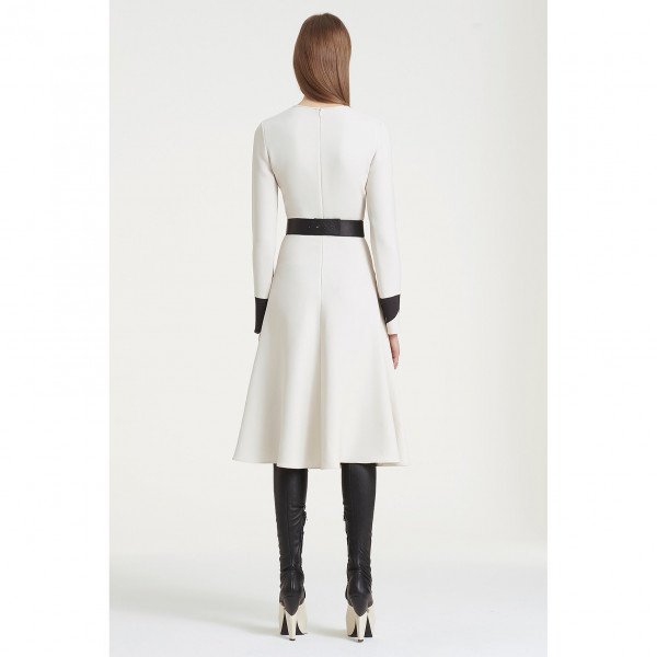 PORTS 1961 Long Sleeve Printed Dress