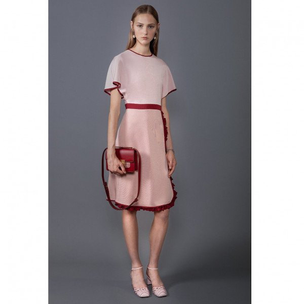 PORTS 1961 Contrast Trim Dress