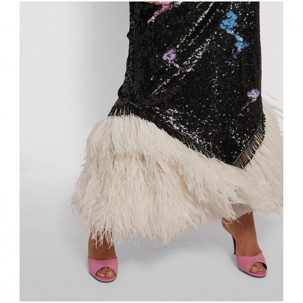 The Attico Ada Sequin Slip Dress