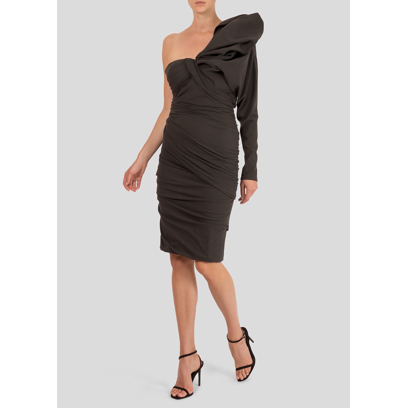 Lanvin Structured One-Shoulder Dress