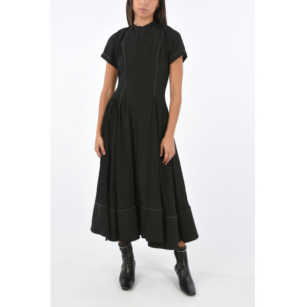 Loewe Topstitched Crepe Midi Dress