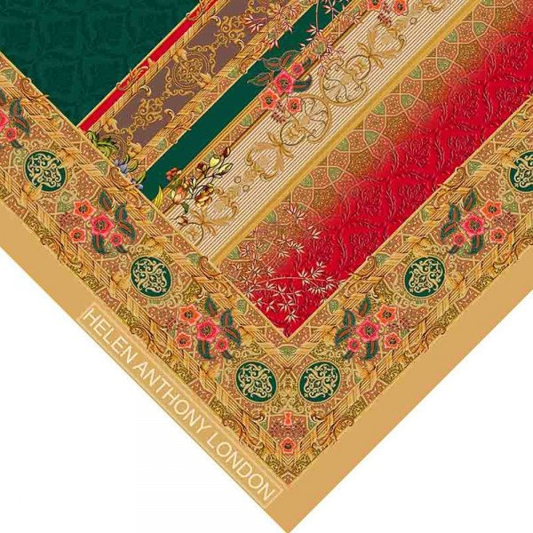 Helen Anthony Large Twill Silk Foulard Scarf
