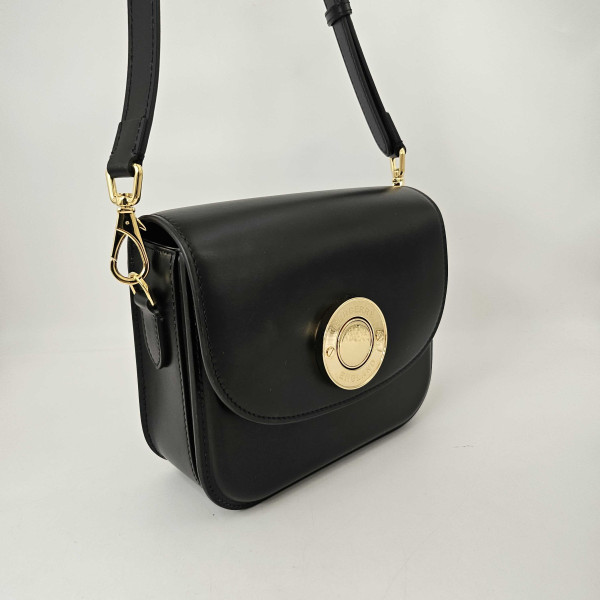 Burberry Small Leather Elizabeth Bag in Black