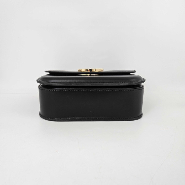 Burberry Small Leather Elizabeth Bag in Black