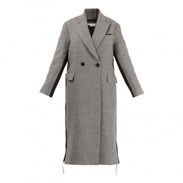 Stella McCartney Chana Double Breasted Houndstooth Coat