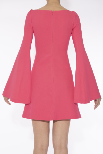 Giambattista Valli Pink cady flare mini dress