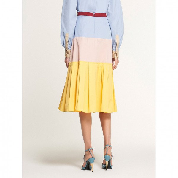 PORTS 1961 Colour Block Midi Skirt