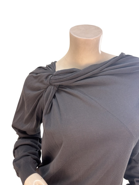 Lanvin Draped Knot Detail Jersey Top