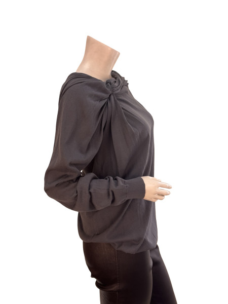 Lanvin Draped Knot Detail Jersey Top