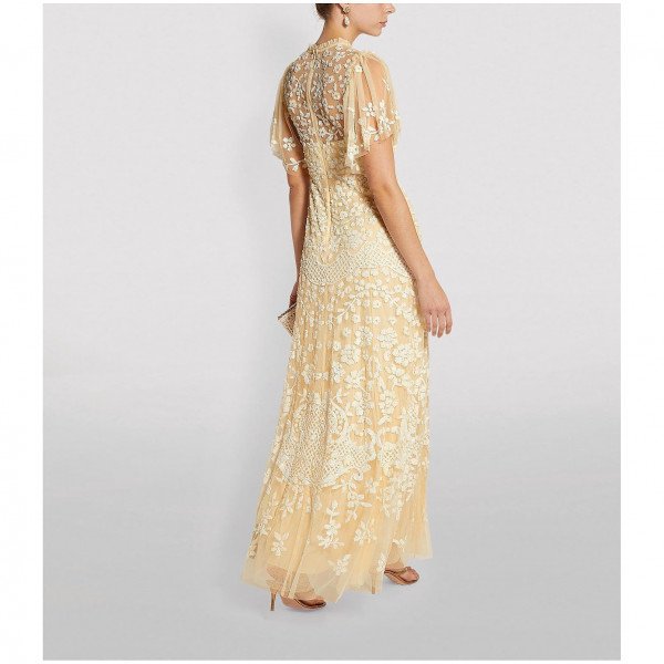 Needle & Thread Honesty Flower Embellished Gown