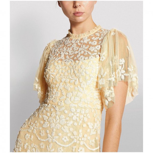 Needle & Thread Honesty Flower Embellished Gown