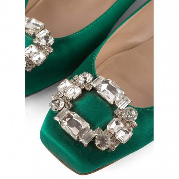 Oscar De La Renta Deneve Embellished Ballet Flats
