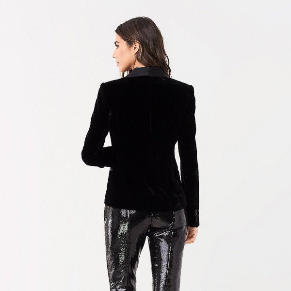 Diane von Furstenberg Halzie Velvet Blazer