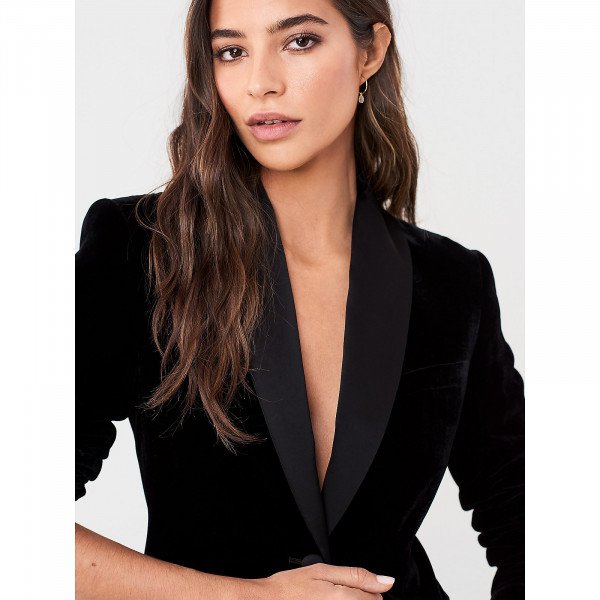 Diane von Furstenberg Halzie Velvet Blazer
