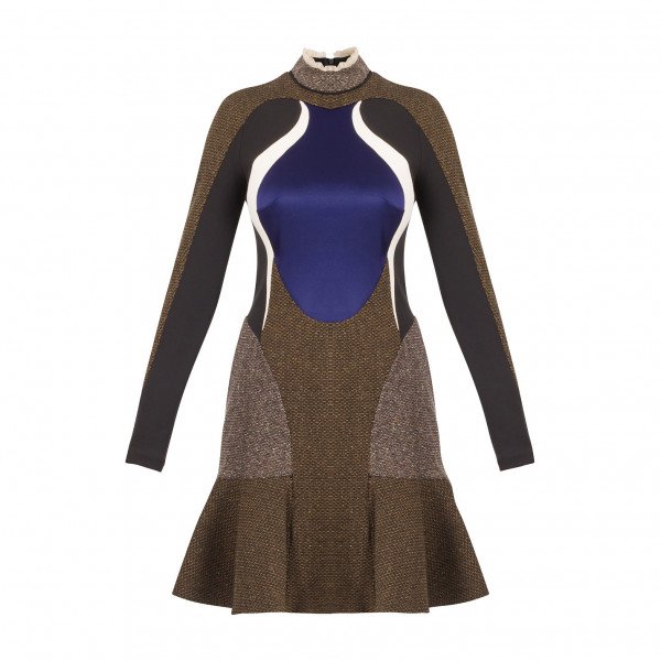 Stella McCartney Long Sleeve Scuba Dress