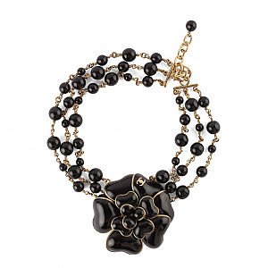 Rent Buy CHANEL Beaded Flower Necklace
