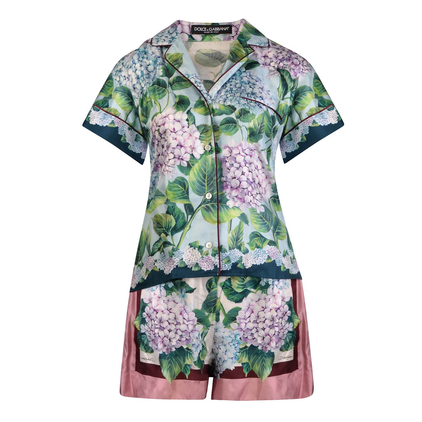 DOLCE & GABBANA Hydrangea Print Loungewear Set