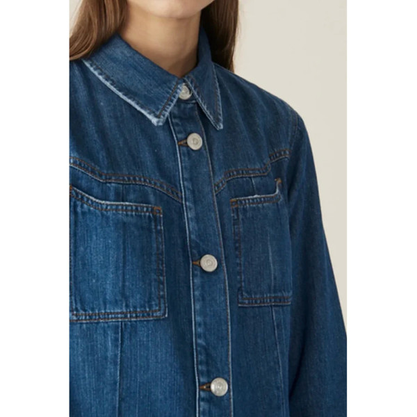 Ganni Denim Shirt Dress