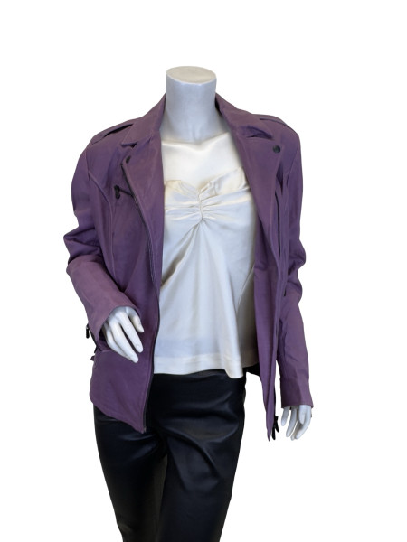 Bottega Veneta Bottega Veneta Multi-Pocket Motorcycle Jacket in Pink