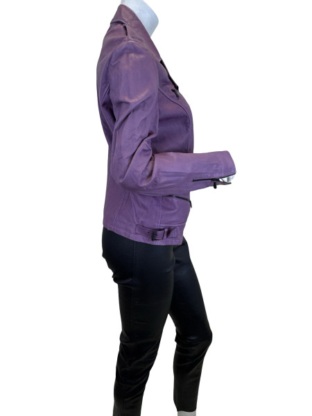 Bottega Veneta Bottega Veneta Multi-Pocket Motorcycle Jacket in Pink