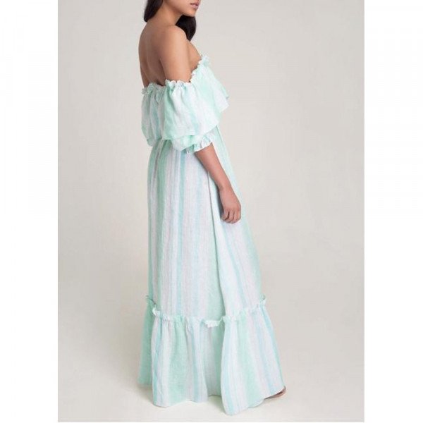 Beulah Aakash Off-The-Shoulder Dress