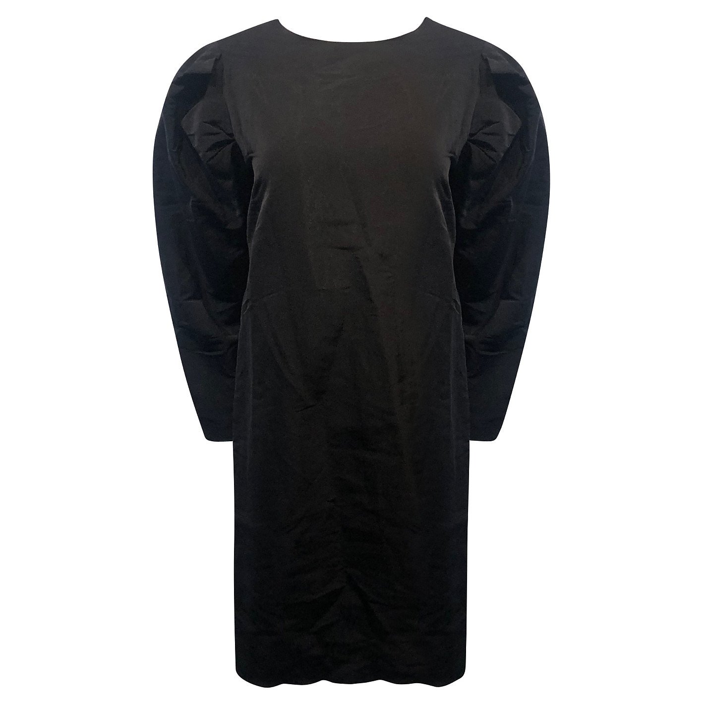 Rosetta Getty Puff-Sleeve Silk Dress