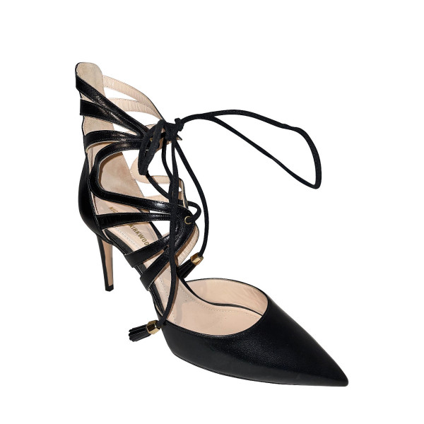Nicholas Kirkwood Cutout Ankle-Tie Pumps